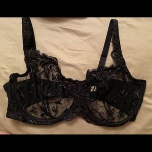 Soma black lace bra